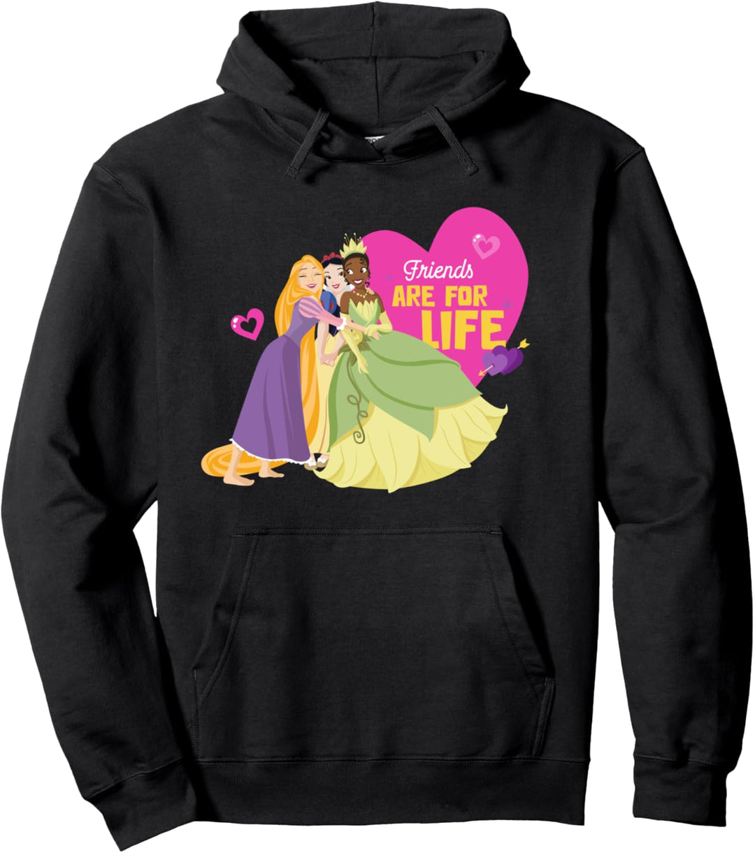 Disney Princess Valentine's Day Friends Are For Life Pullover Hoodie