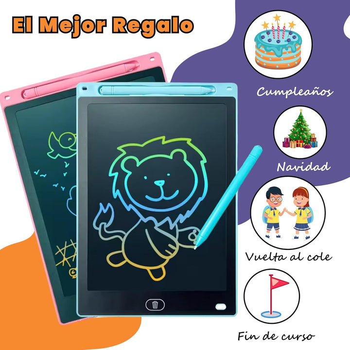 2 x Magnettafel für Kinder, 30,5 cm (12 Zoll) + Anleitung mit 100 Zeichnungen, Zaubertafel für Kinde