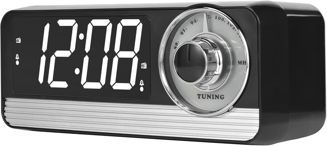 Silva Schneider TR 1970 D – Retro Tischradio mit FM, grossem LED-Display (dimmbar), Doppelalarm, Sch