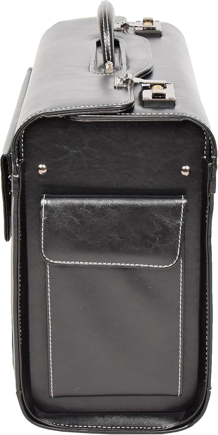 Pilotenkoffer Aktenkoffer Laptop Travel Doctor Rep Bag Kombinationsschloss HOL3196 Schwarz