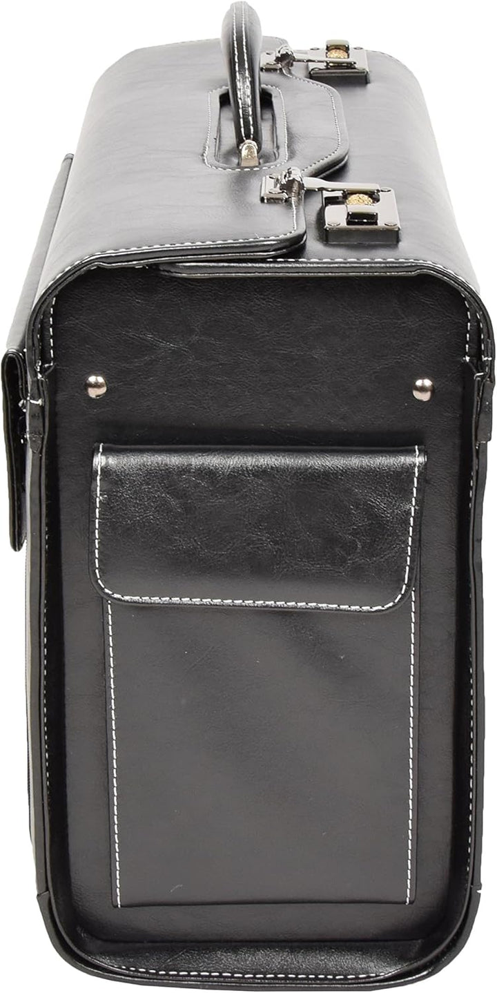 Pilotenkoffer Aktenkoffer Laptop Travel Doctor Rep Bag Kombinationsschloss HOL3196 Schwarz
