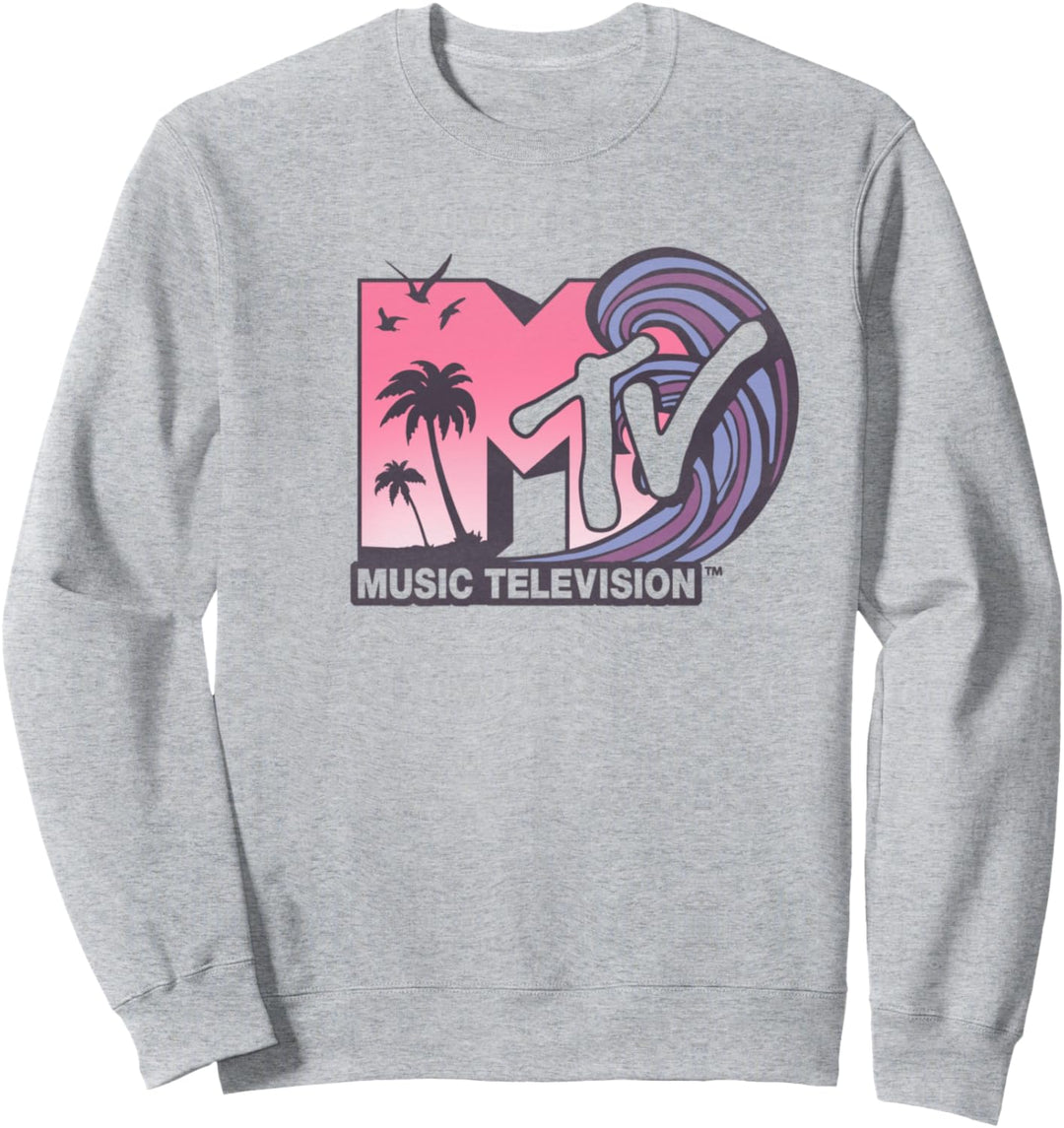MTV Beach Wave Retro Logo Sweatshirt