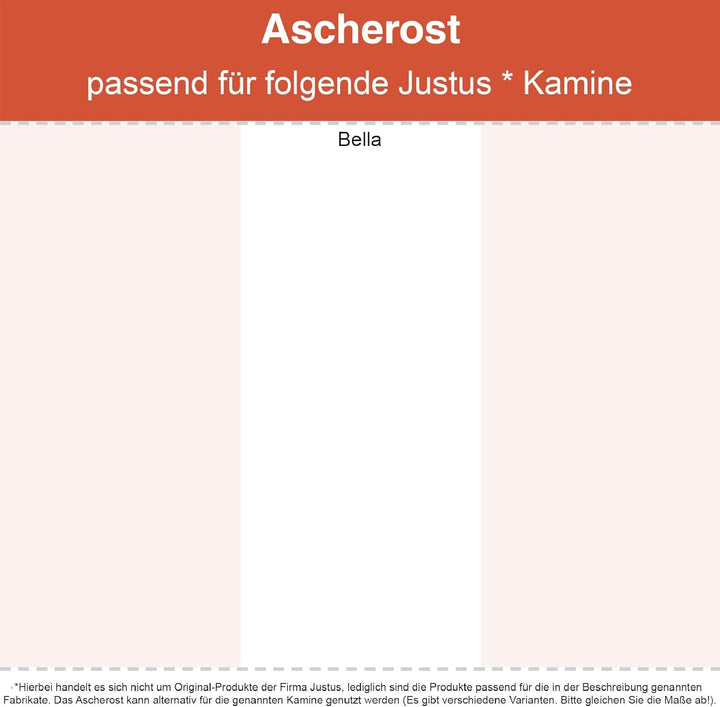 Kaminrost/Ascherost Rund Ø 165 x 8 mm passend für Jydepejsen Bella** Kaminöfen inkl. Modellübersicht