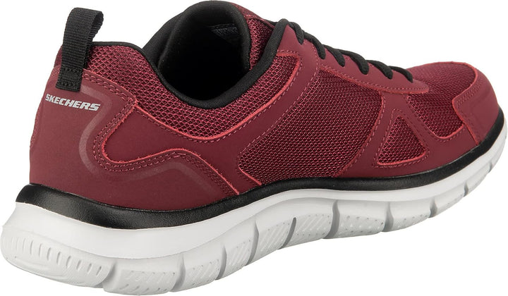 Skechers Sport Mens Track SCLORIC Sportschuhe/Laufschuhe Herren Schuhe,Black Red BKRD,44EU 45 EU Bur