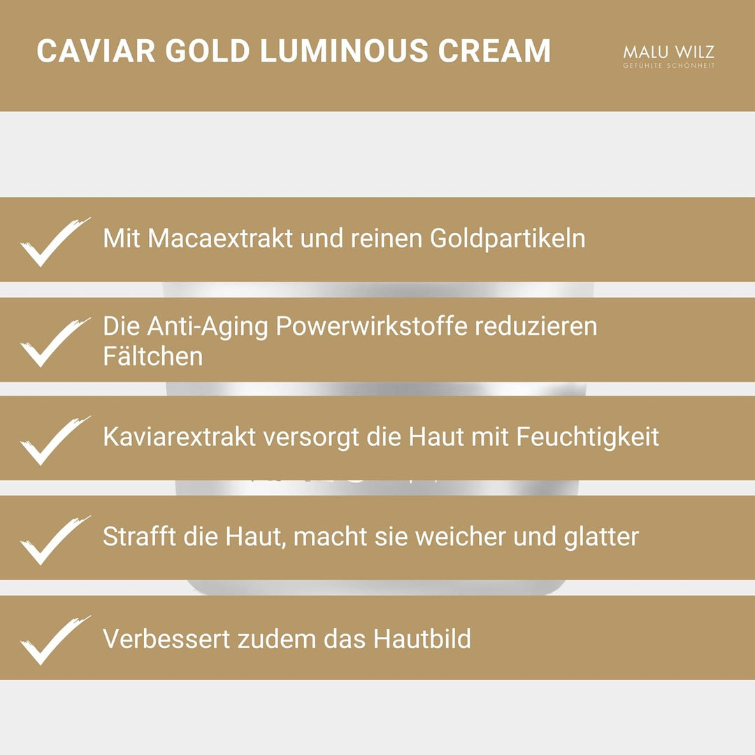Malu Wilz Kosmetik Caviar Gold Luminous Cream 50 ml