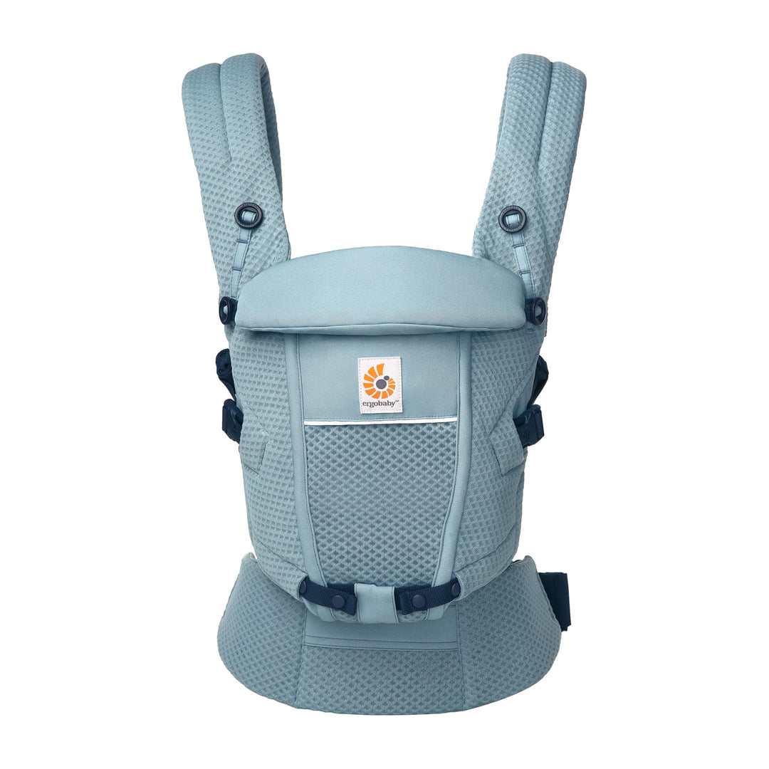 Ergobaby Adapt Babytrage für Neugeborene ab Geburt, 3-Positionen SoftFlex Mesh Ergonomische Babybauc