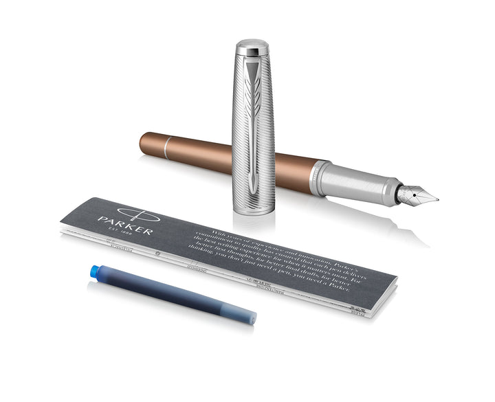 Parker Urban-Füllfederhalter, Premium Orange, Federstärke M, mit blauer Tinte (1931624) Geschenkbox