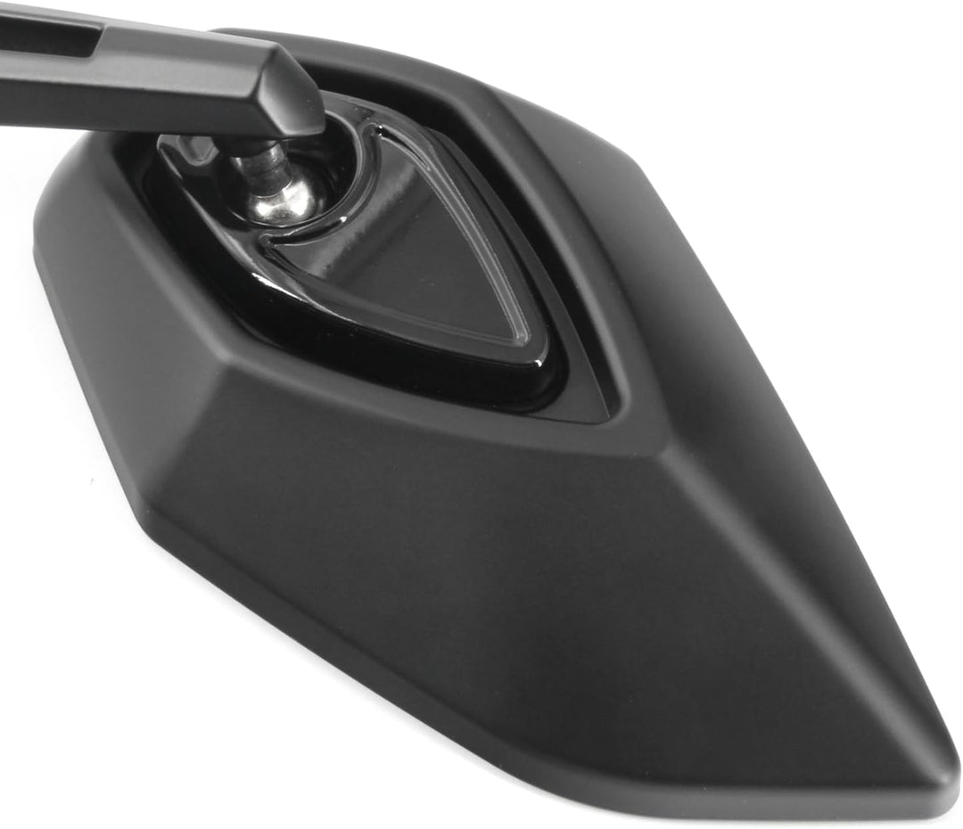 Area1 Universal Motorrad Rückspiegel Paar e-geprüft 2x M10 Rechtsgewinde + Linksgewindeadapter, komp