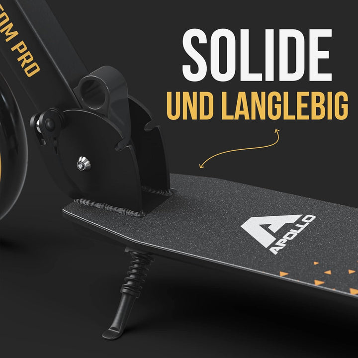 Apollo Phantom Pro City Scooter - XXL-Räder, faltbar, höhenverstellbar, Tretroller für Erwachsene, K