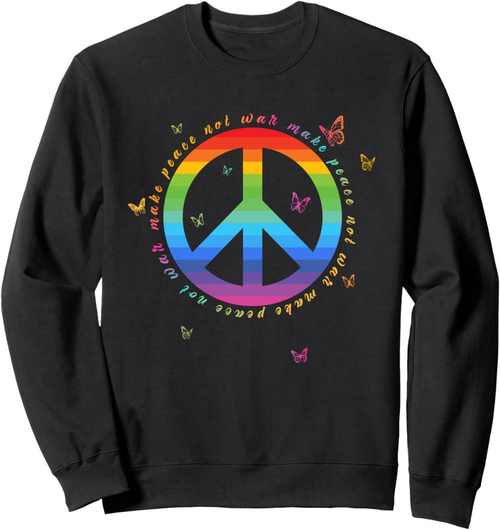 Make Peace Not War - Peace Zeichen - Friedenszeichen Sweatshirt