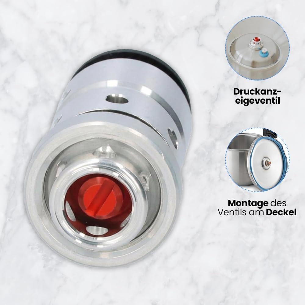 Anakel Home Ersatzventil für Schnellkochtopf Duromatic Supreme, Hot, Inox und Multipan I Nachfüllpac