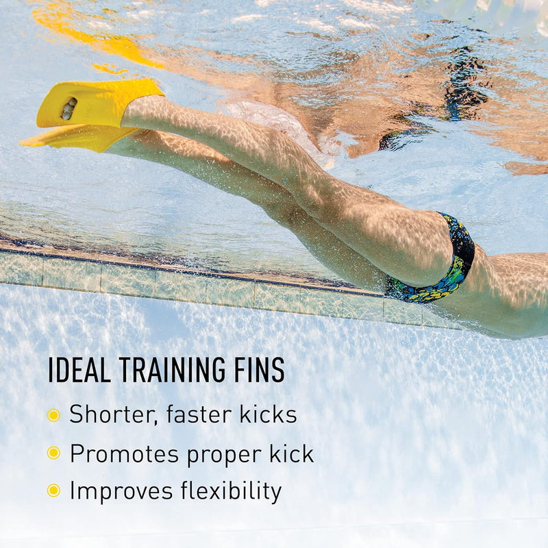 FINIS Zoomers Training Fins M: 7-8.5/F: 8-9.5 yellow, M: 7-8.5/F: 8-9.5 yellow