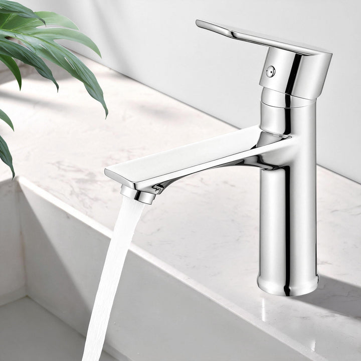 HOMELODY Wasserhahn Bad Chrom Waschtischarmatur Bad Armatur Mischbatterie Waschbeckenarmatur Einhebe