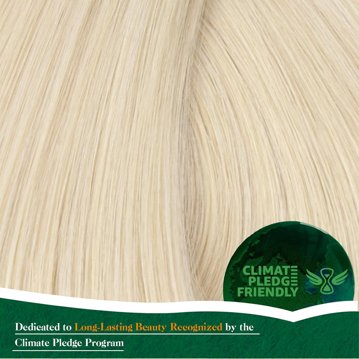 Easyouth Blond Tressen Extensions Echthaar Weft Tressen Echthaar Farbe Platinblond Tressen Extension