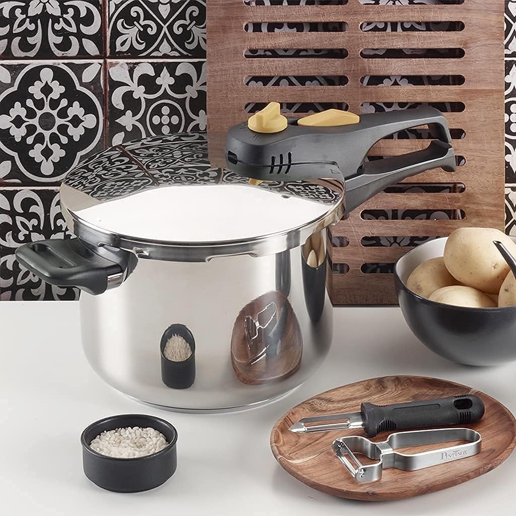 Pintinox, Energy, Schnellkochtopf aus Edelstahl - induktionsgeeignet - 6 Liter