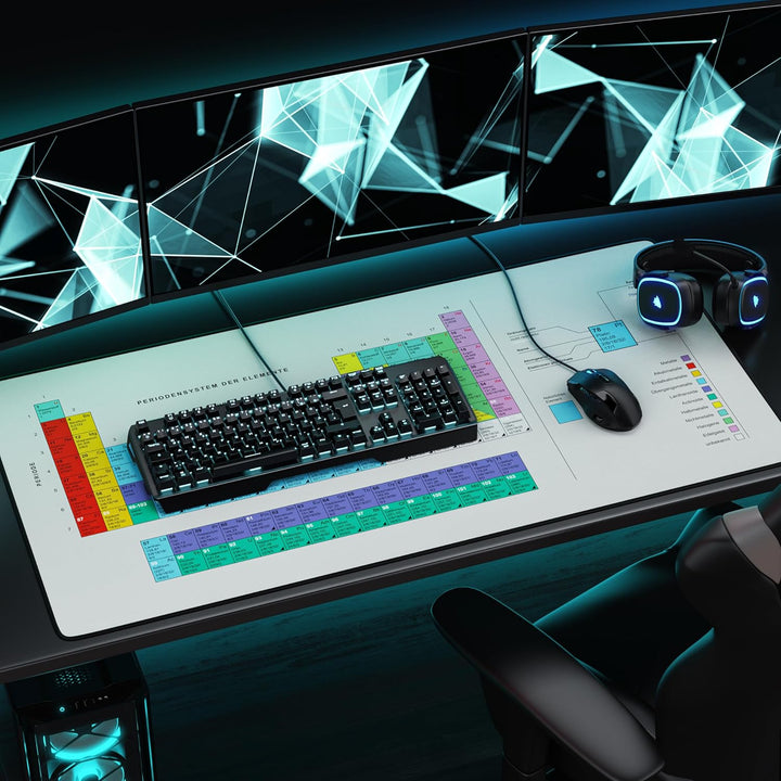 Titanwolf - XXXL Übergrösse Mauspad 1200x600mm, Gaming Mousepad Gross 120x60 cm Tischunterlage Large