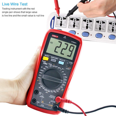 Multimeter UNI-T UT890D+ Effektivwert Voltmeter Amperemeter Ohmmeter AC/DC-Zählerstrom Spannungswide