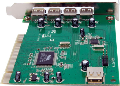 StarTech.com 7 Port USB 2.0 PCI Schnittstellenkarte - USB Controller Adapter Karte 4x External + 3x