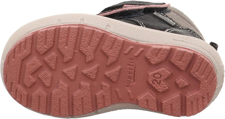 Superfit Jungen GroovySchneestiefel 22 EU Grau Rosa 2000, 22 EU Grau Rosa 2000