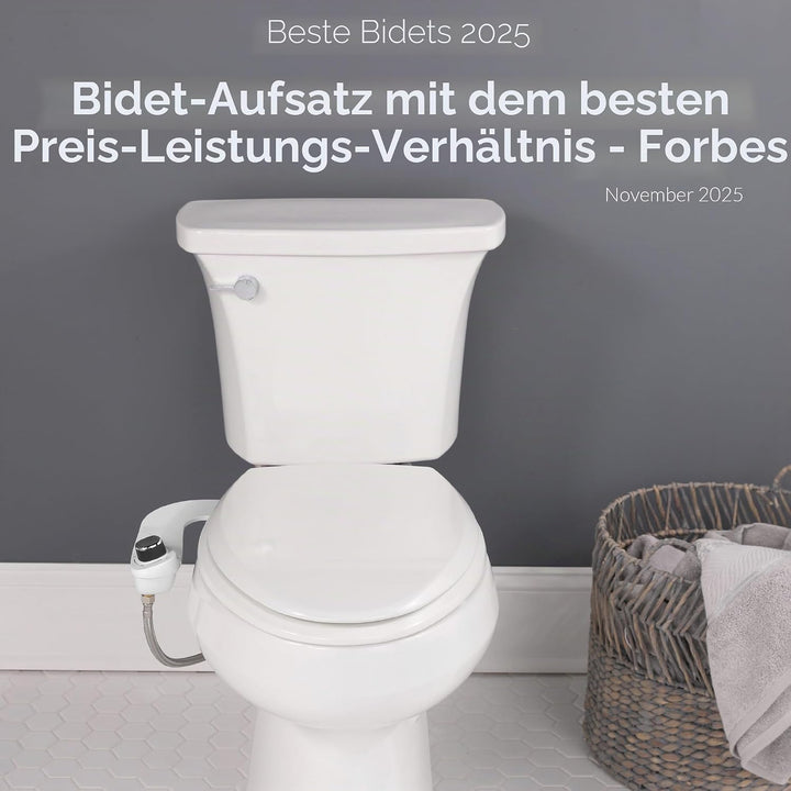 Bio Bidet, schmaler Rand, universelle Passform, nicht elektrisch, Bidet-WC-Aufsatz 1 Pack Komfort-Ko
