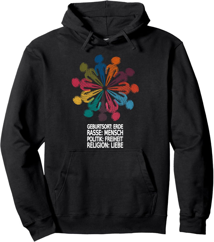 Schönes Geschenk "gegen Rassismus" Pullover Hoodie