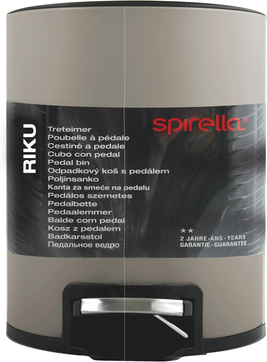 Spirella Kosmetikeimer 5 Liter Edelstahl mit Absenkautomatik und Inneneimer Riku Badezimmer Mülleime