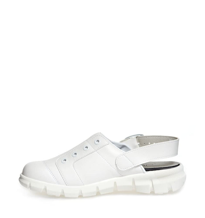 Abeba Clog 7360 - Dynamic Mikrofaser, weiss zertifiziert 43 EU, 43 EU