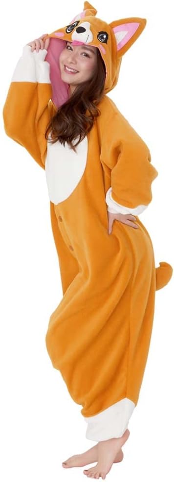 Herren Corgi Strampelanzug Einheitsgrösse Braun, Einheitsgrösse Braun