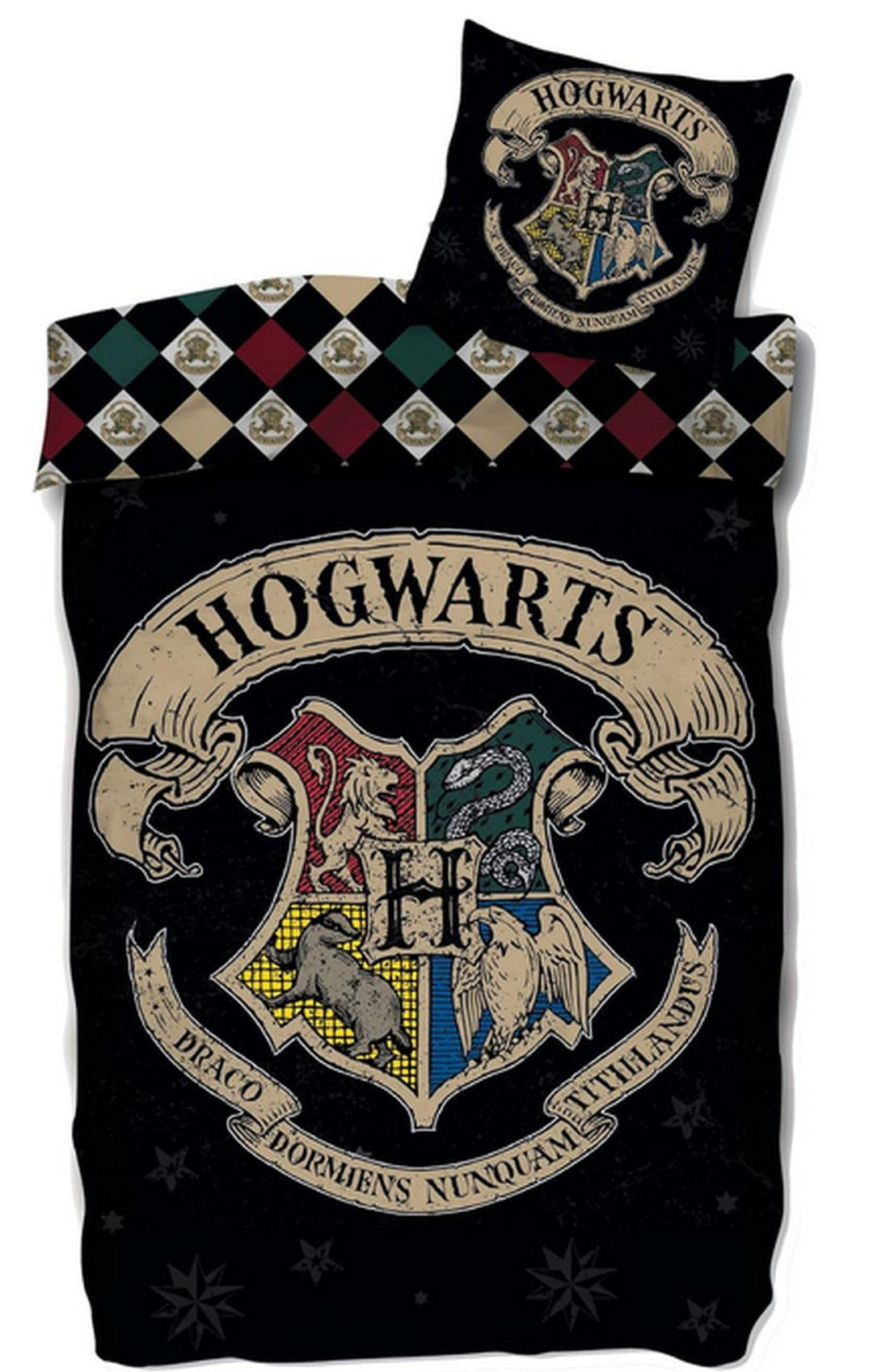 SkyBrands Harry Potter Bettwäsche 135x200 80x80 Hogwarts Bettwäsche-Set 2-teilig Bettbezug Kissenbez