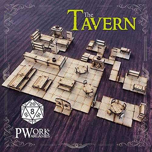 The Tavern (La Taverna) – 3D Tactical Maps Rpg Fantasy Dungeon Tiles – Taktische 3D-Karten, modular,