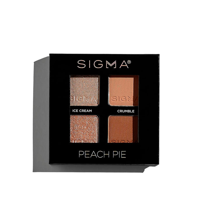 Eyeshadow Quad - Peach Pie by SIGMA for Women - 4.0 g Eye Shadow Peach 4.2 ml (1er Pack), Peach 4 g