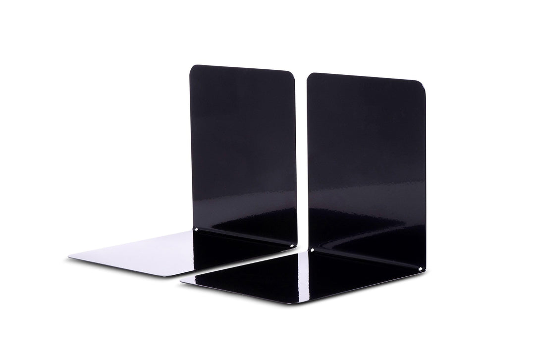 MAUL Buchstütze aus Metall (2er Pack) 14x12x14cm | Bücherhalter, Organzier für Kinder, Bücher, Büro,