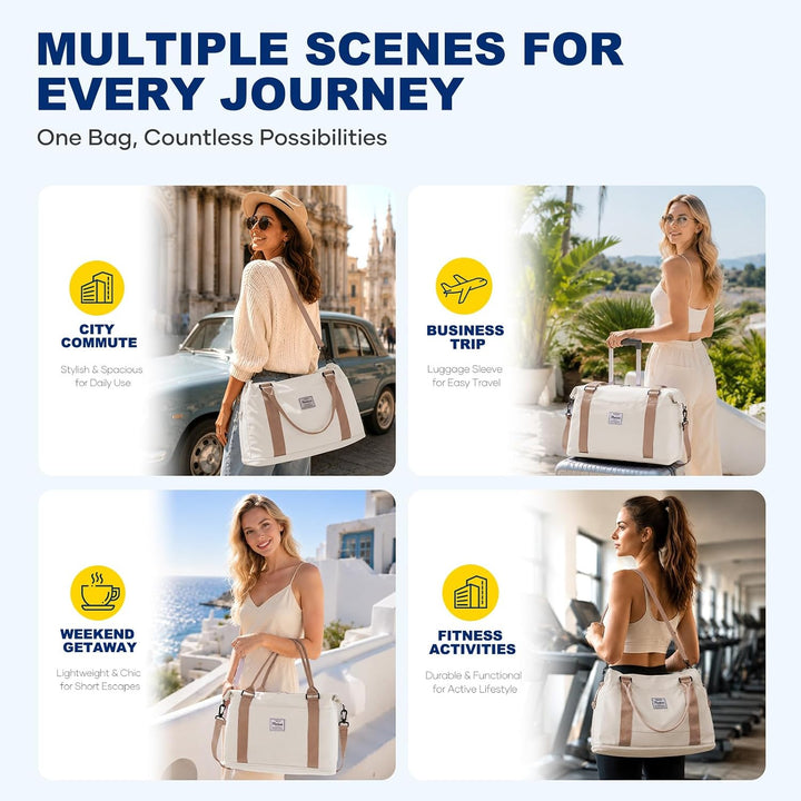 Reisetasche Damen 40x20x25 Ryanair Handgepäck Tasche Sporttasche Weekender Bag Schwimmtasche Wasserd