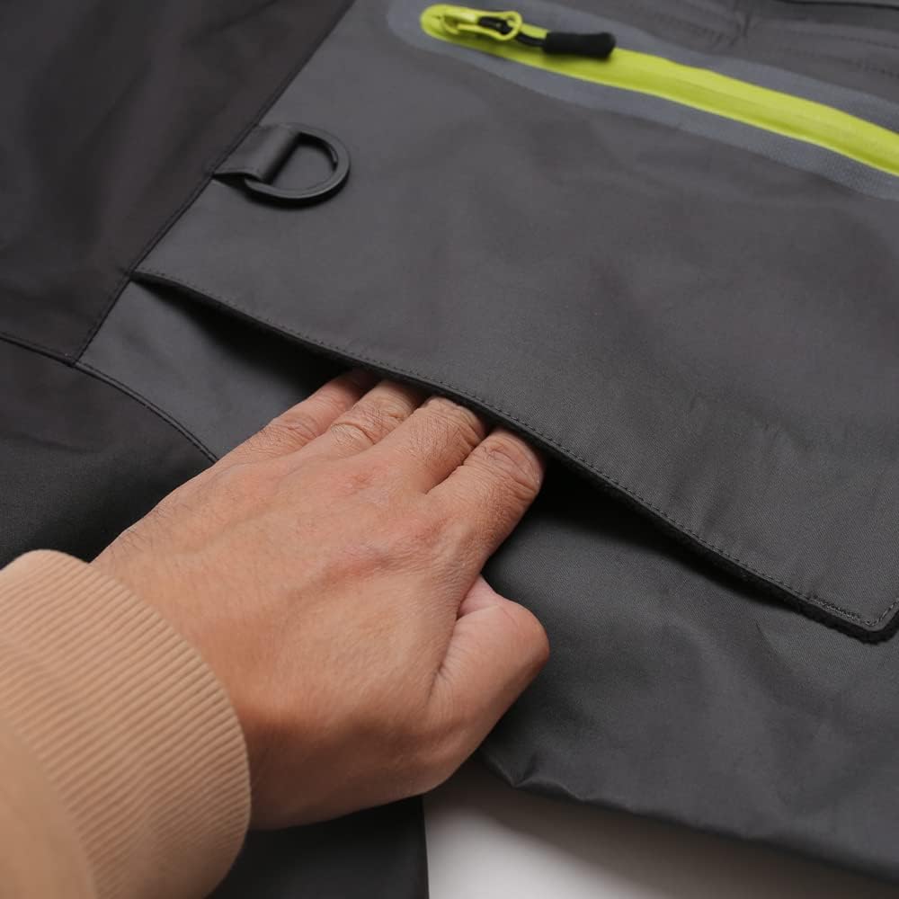 Kylebooker Fliegenfischen Waten Jacke Outdoor-Aktivitäten wasserdicht Wader Jacken für Männer und Fr