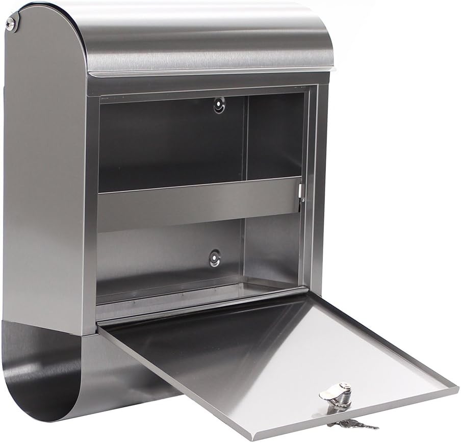 Profirst Briefkasten Mail PM 730 Edelstahl Zylinderschloss BxH 38,5x43,5cm Befestigungsmaterial Zeit