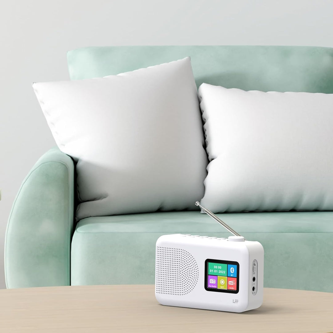 Dab Radio, LFF DAB Digitalradio, Radio Klein UKW-Digitalradio, DAB Plus Radio, Küchenradio mit Kabel