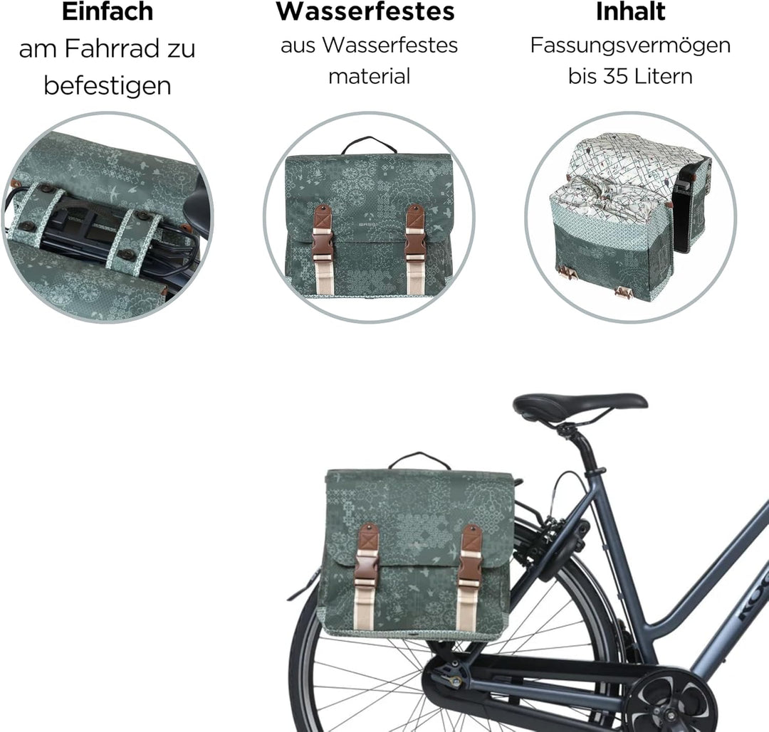 707603var-a2 - hinterradsatteltaschen 35 Liter Grün, 35 Liter Grün