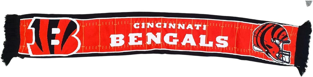 Great Branding NFL Jaquard Schal American Football Teamlogo Helm Fanschal Fransen Cincinnati Bengals