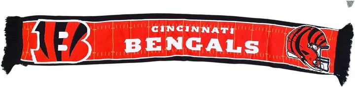 Great Branding NFL Jaquard Schal American Football Teamlogo Helm Fanschal Fransen Cincinnati Bengals
