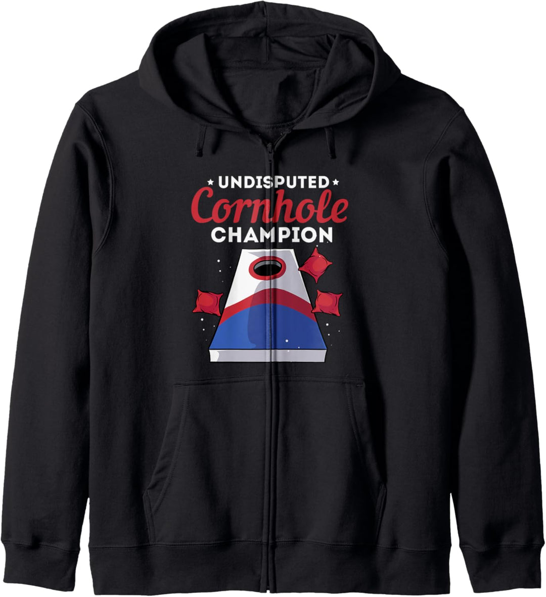 Lustiges Cornhole spielen Kapuzenjacke