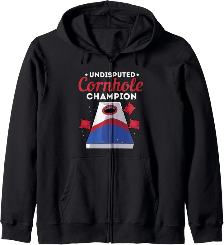 Lustiges Cornhole spielen Kapuzenjacke