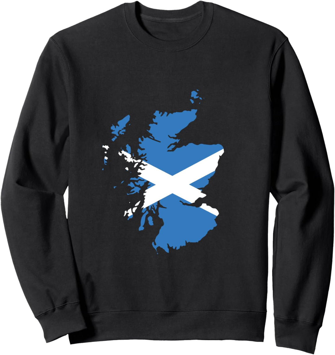 Flag of Scotland Map Tartan Day Highland Games Edinburgh Sweatshirt