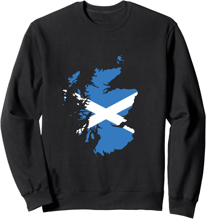 Flag of Scotland Map Tartan Day Highland Games Edinburgh Sweatshirt