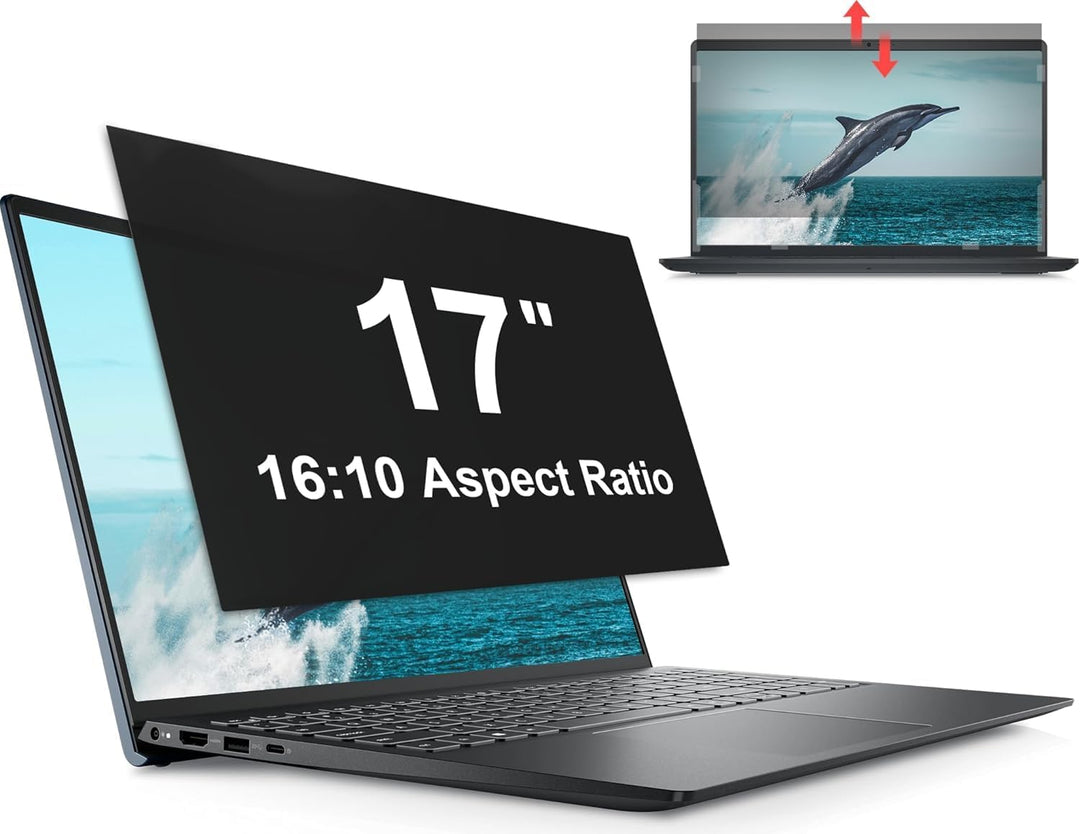 Mamol Sichtschutz 17 Zoll Blickschutzfilter für 16:10 Laptop, Blickschutzfolie Laptop Screen Filter