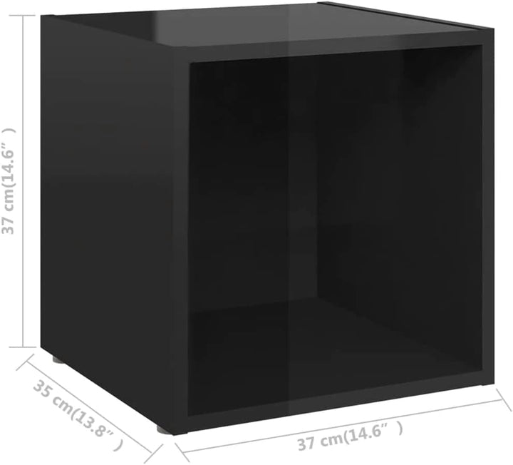 vidaXL 4X TV Schrank 1 Fach Lowboard TV Möbel Tisch Board Sideboard Fernsehtisch Fernsehschrank HiFi