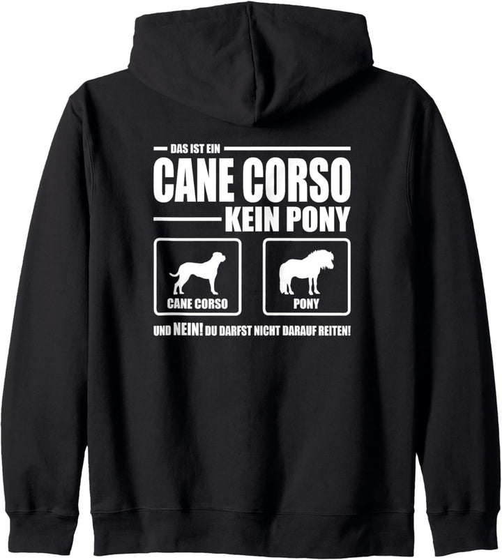 Cane Corso Italiano Kein Pony Hund Hunde Hundespruch Kapuzenjacke