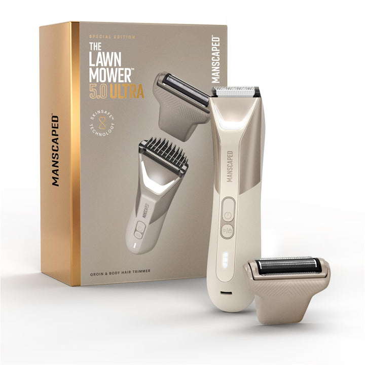 MANSCAPED® The Lawn Mower® 5.0 Ultra Herren &amp; Damen Leisten- &amp; Körperhaartrimmer - Dual-Kopf SkinSaf