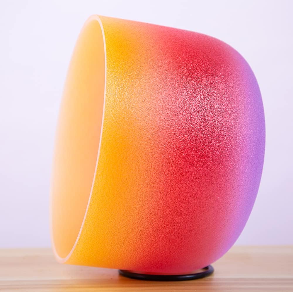 Klangschale für Meditation, Yoga und Entspannung, 20,3 cm, regenbogenfarben