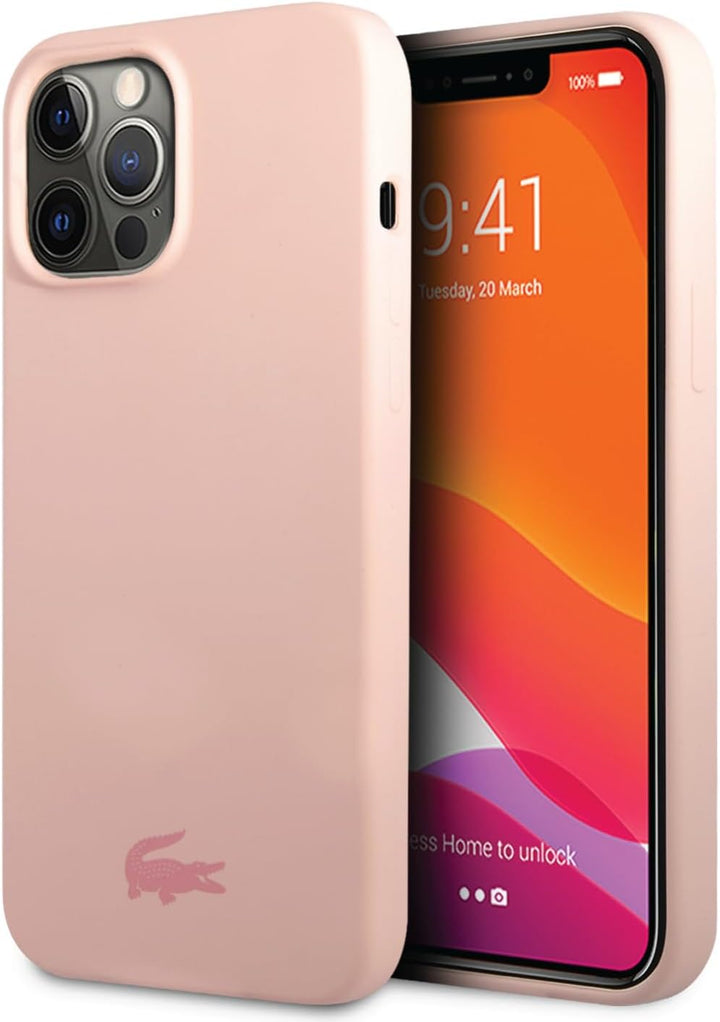 Lacoste LCHCP14XSI Hülle für iPhone 14 Pro Max 6,7" Hell-Pink hardcase Silicone