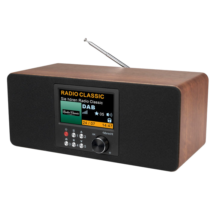 Albrecht DR 864 Digitalradio Stereo, DAB+/UKW, grosses 4,3" Farbdisplay, ASA | 4,3" Farbdisplay, ASA